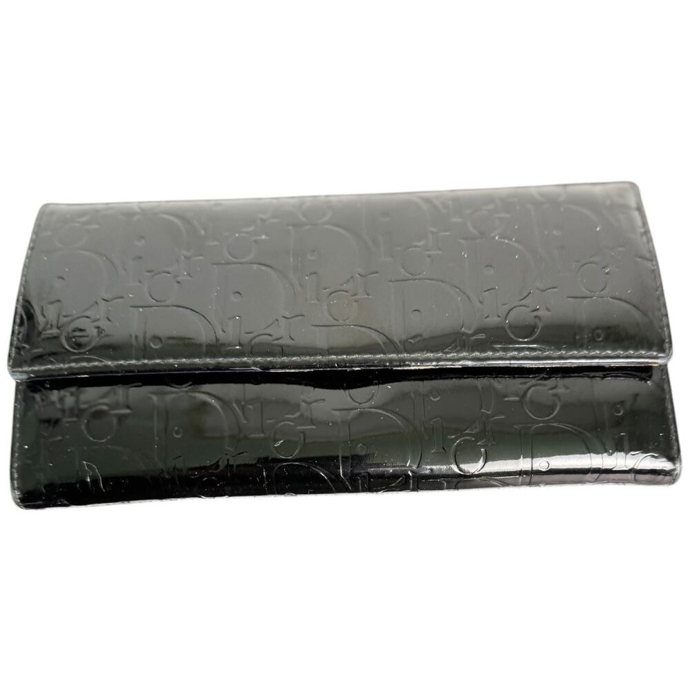 Dior Patent Leather‎ Continental Signature Long Wallet - Picture 9 of 12
